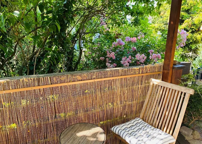 Mit Schoener Terrasse. *